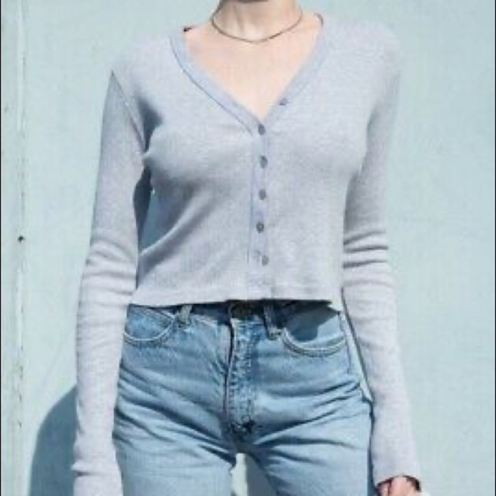 brandy melville gray cardigan